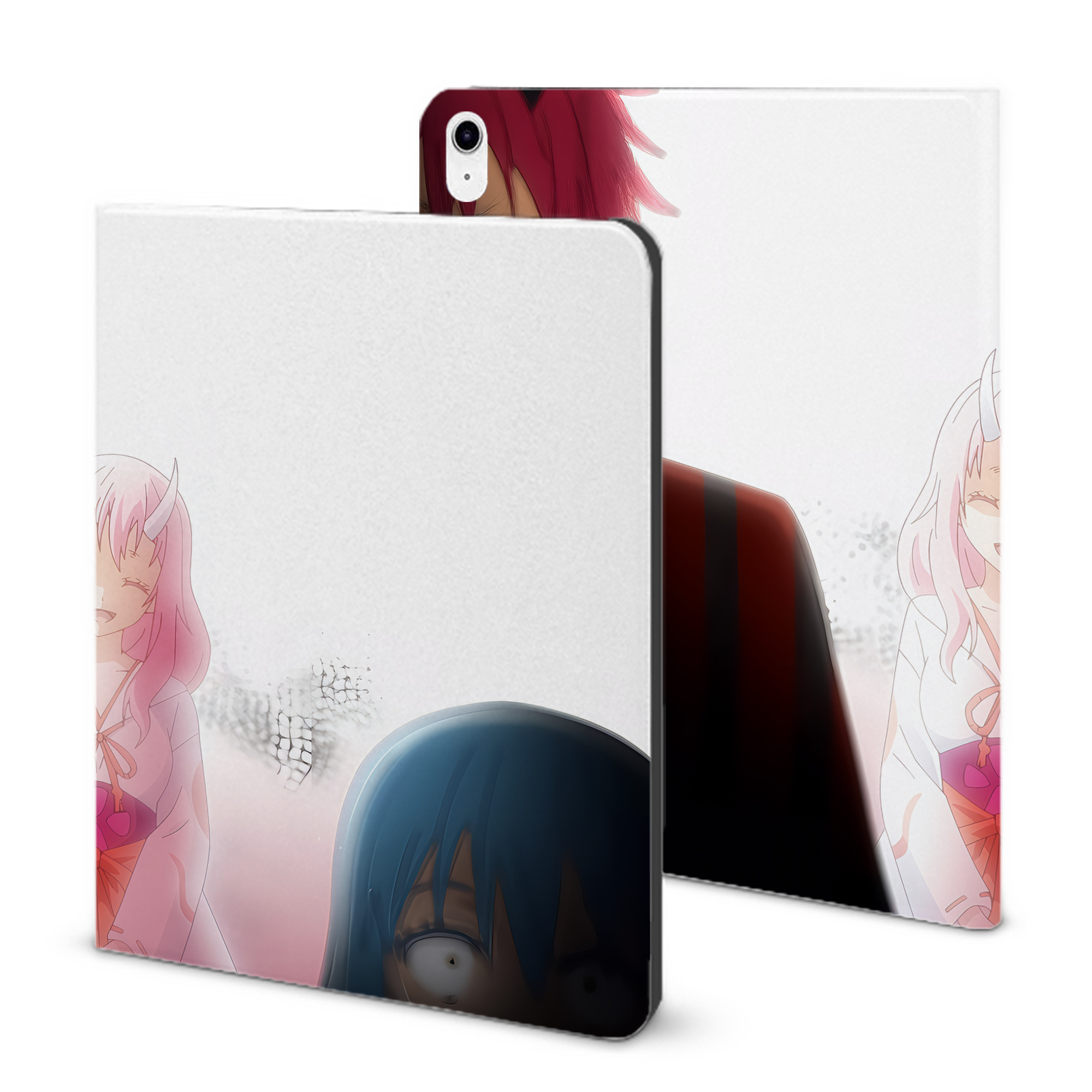 （画像用） 転スラ Regarding Reincarnated to Slime IPad ケース ブック型 PUレザー TPU 耐衝撃 軽量 薄型 ペン収納なし 全面保護 IPad 各モデル対応